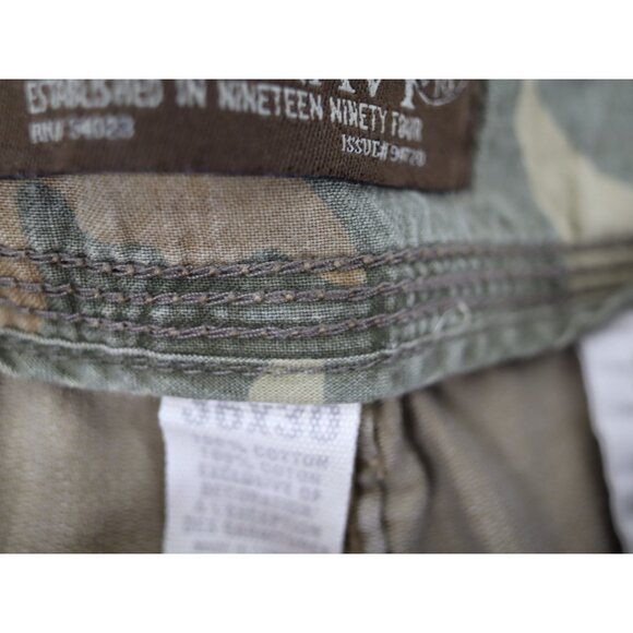 Vintage Old Navy Pants Mens 36x30 Beige Military Paratrooper Baggy Cargo 90s Y2K - Picture 5 of 9